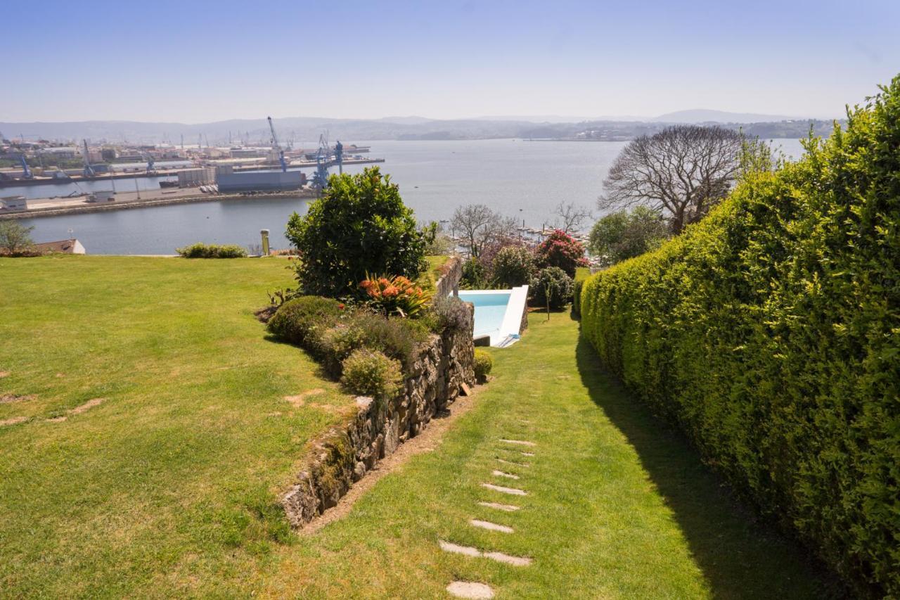Apartamento Con Piscina Y Excelentes Vistas Ferrol Exteriör bild