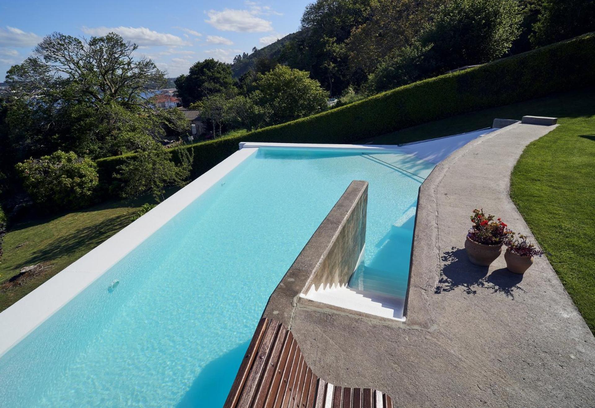 Apartamento Con Piscina Y Excelentes Vistas Ferrol Exteriör bild