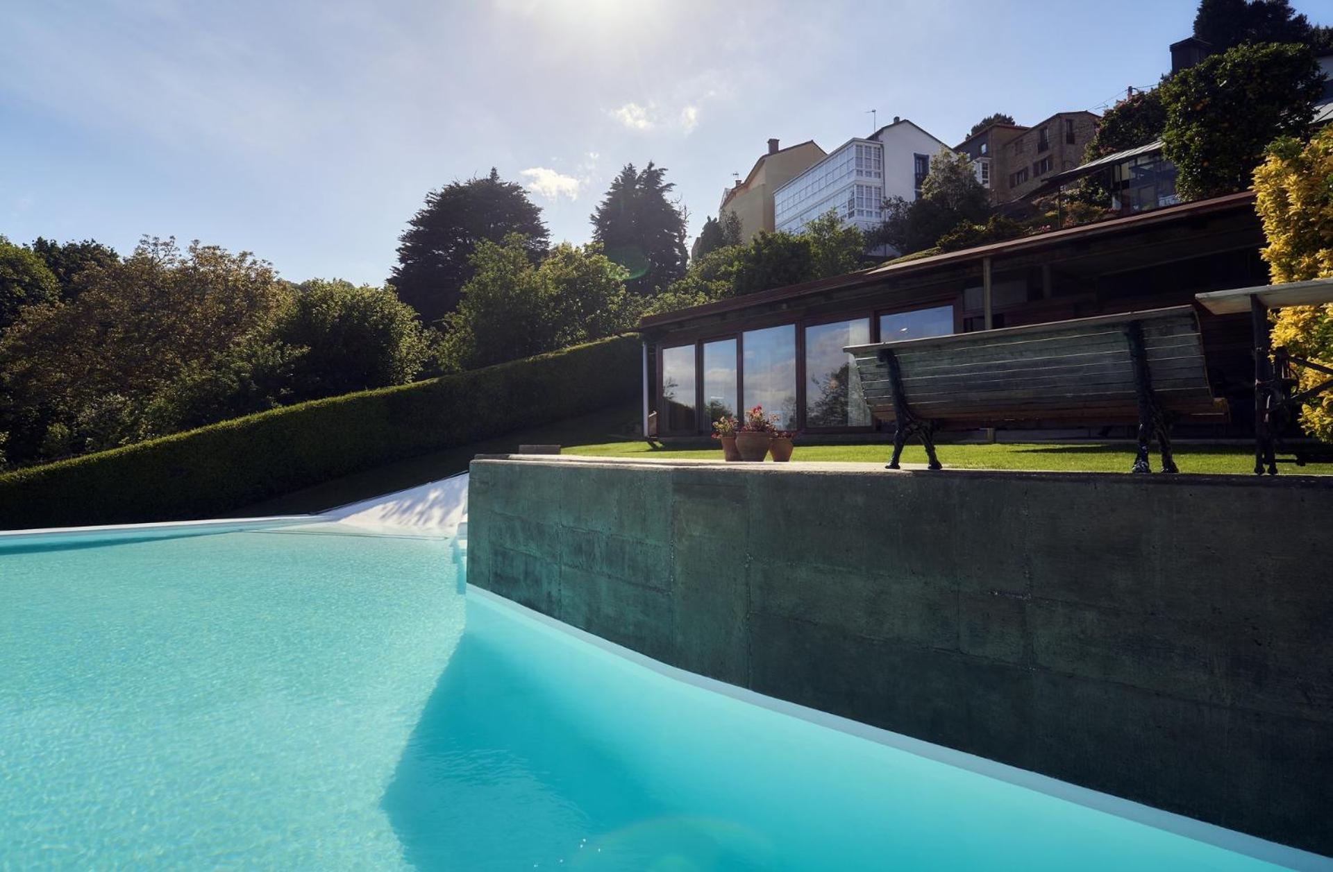 Apartamento Con Piscina Y Excelentes Vistas Ferrol Exteriör bild