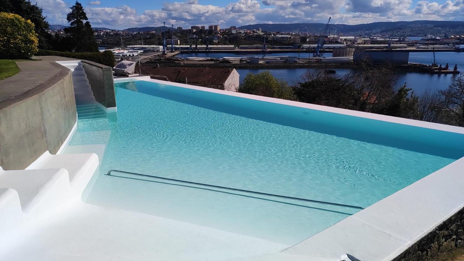 Apartamento Con Piscina Y Excelentes Vistas Ferrol Exteriör bild